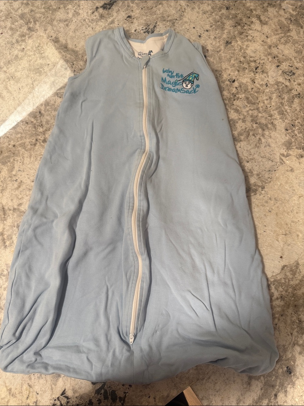 Magic DreamSeal Light Blue Baby Sleep Sack with Zipper